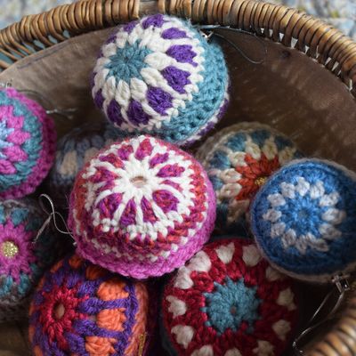 BOULES de NOËL au CROCHET 