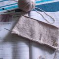 aujourdhui ..reprise des aiguilles à tricoter
