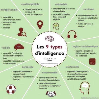 Les 9 types d'intelligence