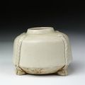 Waterpot, incised stoneware with copper-bound rim, Ding ware, China, Northern Song dynasty, 1101
