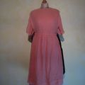 R363 : Robe en soie rose 20's T.36