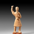 A painted pottery of a foreign groom, Sichuan province, Han dynasty (206 BC-220 AD)