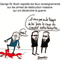 George Bush pas prêt, armes de destruction massive, renseignements et guerres 