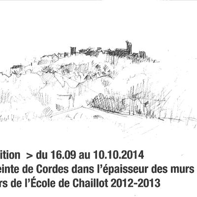Exposition "L'enceinte de Cordes dans l'épaisseur des murs."