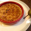 Crème brûlée végétale poire-verveine