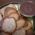 la mousse au chocolat de V.........et les petites tuiles noisettes de F