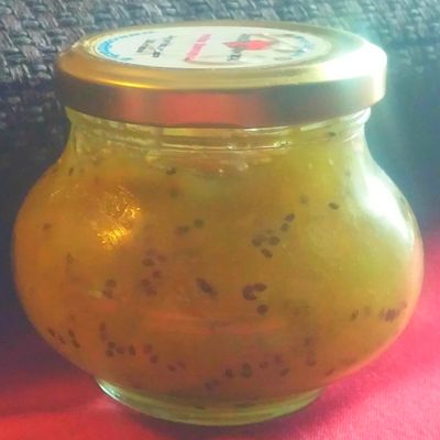 Confiture kiwis-pamplemousse