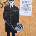 Affiches de manif' vues à Rennes le 12 février 2023 (1)