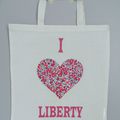 Vente Éphémère : Tote Bag "I love Liberty"