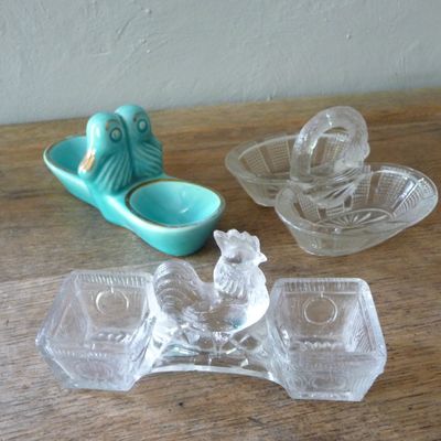 jolies salières, poivrières anciennes