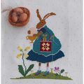 Lapine et arbre  de Pâques