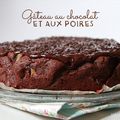 Gâteau au chocolat et aux poires