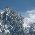 Pente raide : Glacier rond, aiguille du Midit