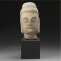 A Carved Marble Head Of A Buddha, Northern Wei Dynasty