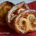 Palmier feuilleté aux pommes