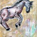 La caverne du cheval (acrylique)