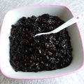 risotto de perles de konjac au cacao noir (black onyx cocoa) à seulement 40 kcal et avec sucralose pur (sans sucre ni beurre)