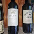 Saint Emilion : Pavie Macquin 2004, Terrasses du Larzac : Mas Jullien 2010, Sauternes : Clos Haut Peyraguey 2001