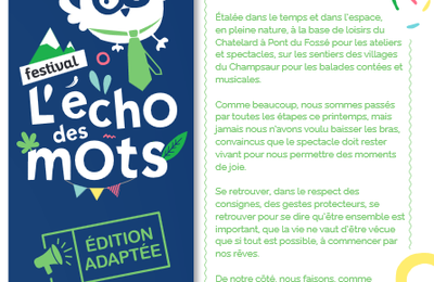 Programme de l'écho des mots 2020