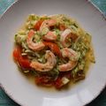 Courgettes aux Crevettes Mojito