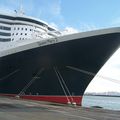 Le Queen Mary 2 en escale au Havre, jeudi 27 novembre 2014