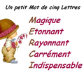 Un petit mot de cinq lettres par bongopinot 