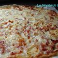 Tarte fine oignon/ lardons