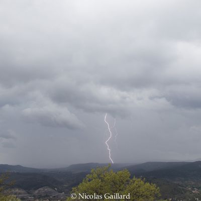 23 Mars 2017: Premier orage de la saison en Ardèche