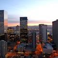 Denver downtown sunset