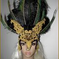 Masque Loup Paon Lion Dentelle Carnaval Venise Bal Gala Nocturna Danse Macabre Lace Mask