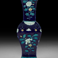 A rare fahua faceted vase, Late Ming-Early Qing dynasty, 17th-18th century