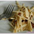 Salade de navet boule d'or aux quatre-épices et noix, sans blé, sans lait