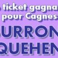 Jean Antoine Burroni & Jacqueline Quehen Le ticket gagnant pour Cagnes sur mer