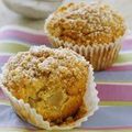 MUFFINS AU CRUMBLE DE POMMES