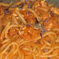 Spaghetti au potiron, curry