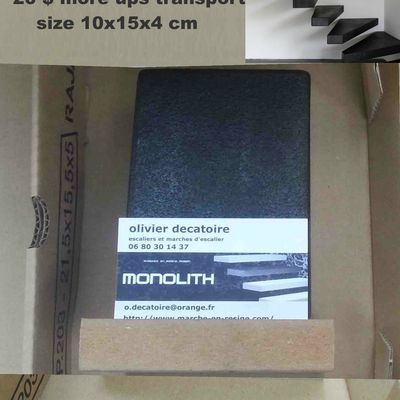 marche en resine pour escalier exterieur, escalier suspendu en kit , floating stairs, floating staircase, resin steps,