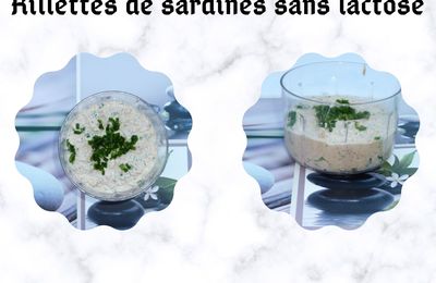 Rillettes de sardines sans lactose