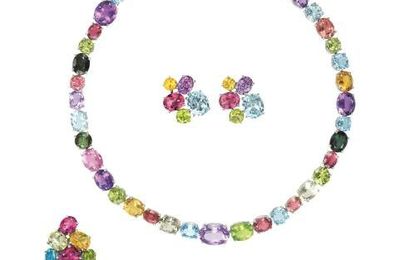 Asprey. A Suite of Multi-Gem Jewelry