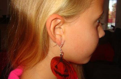 boucles d'oreilles pour Halloween