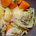 Embeurrée de Chou aux lardons, pomme de terre et carotte