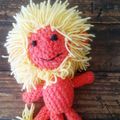 Doudou Léo le lion au crochet