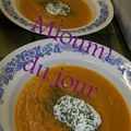 Potage aux légumes oranges