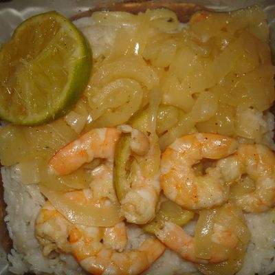 Yassa de crevettes