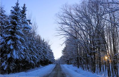 Balade dans un décor de conte d'hiver