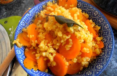 Boulghour aux carrottes & basilic 