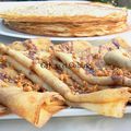 Crêpes au nutella et pralin