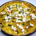 Quiche au potimarron, poireau et féta
