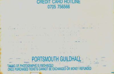 The Wedding Present - Lundi 30 Octobre 1989 - Guildhall (Portsmouth)