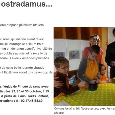 Délices et gourmandises - un article dans la Nouvelle République