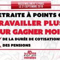 La retraite à points c'est travailler plus pour gagner moins !